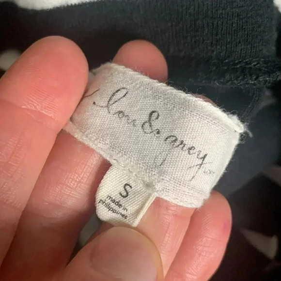 Lou and Grey, black and cream striped maxi skirt size small - Picture 3 of 6